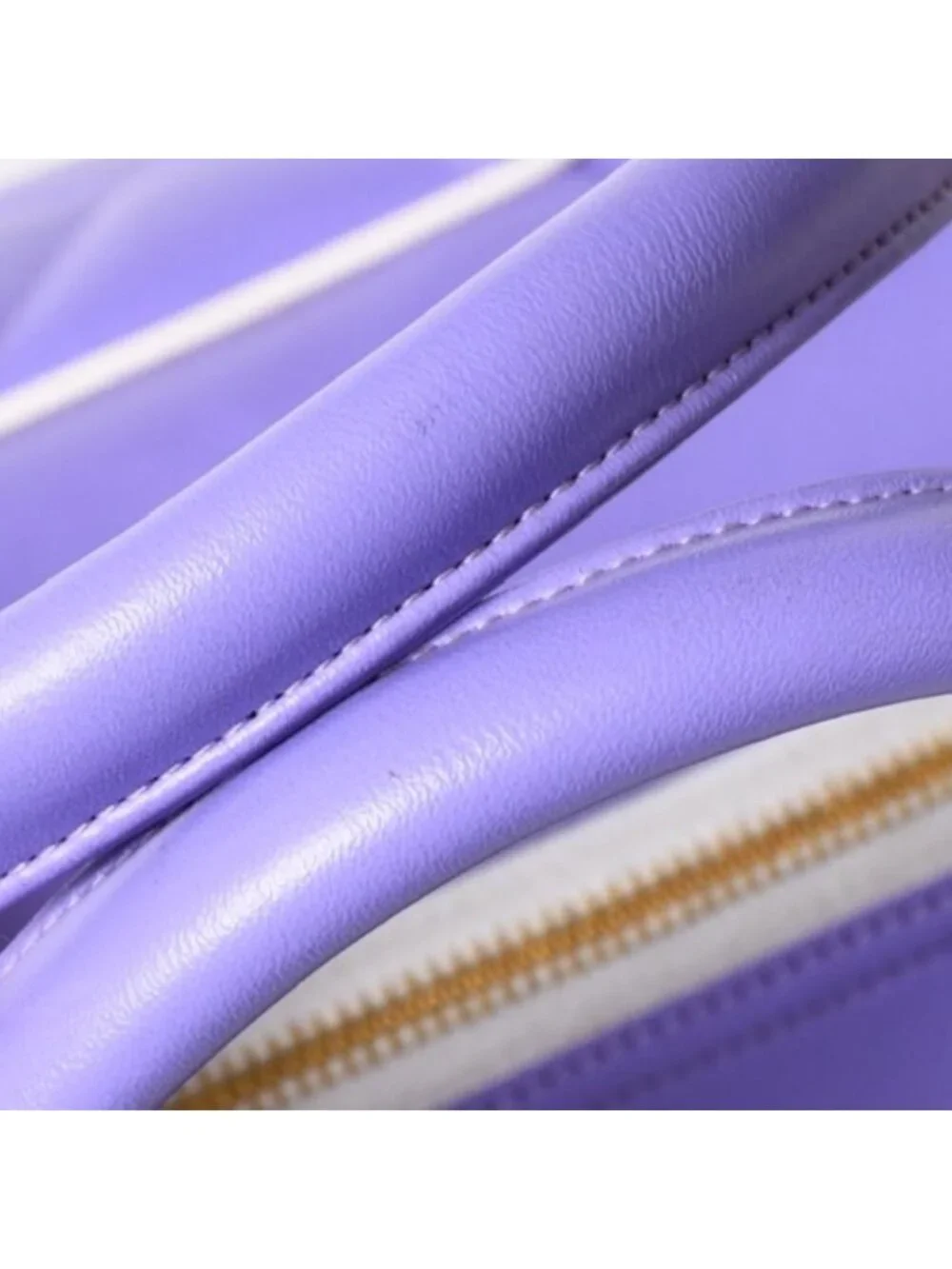 Chanel Boston Bag Sports Line Quilted Purple Gold